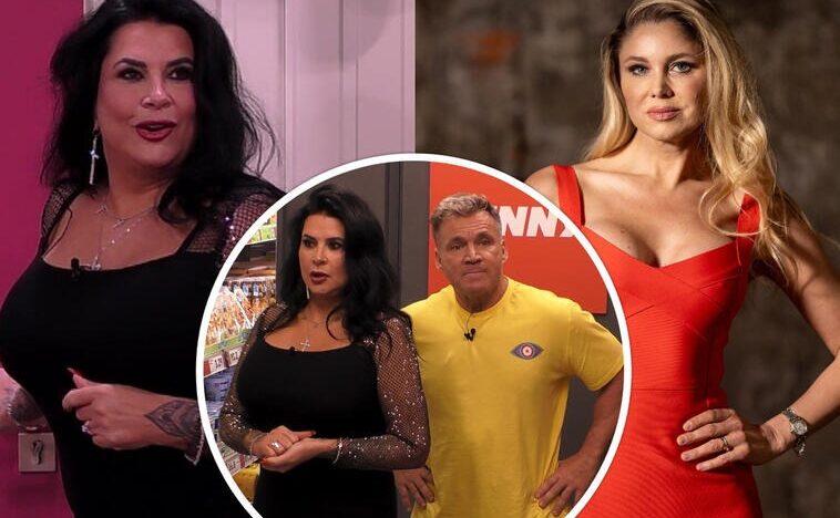 Yvonne Woelke (rechts) hat angekündigt, heute Abend live bei "Promi Big Brother" zu sein! Foto: Sat.1 / Nadine Rupp und ProSieben / Nikola Milatovic