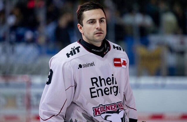 Der gebürtige Düsseldorfer Maximilian Kammerer spielt beim DEL-Club Kölner Haie und ist Teil der deutschen Nationalmannschaft. Foto: IMAGO / Eibner