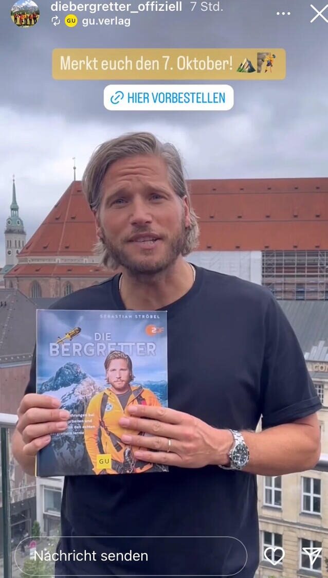 Sebastian Ströbel hat eine Überraschung für die Fans. Foto: Die Bergretter/ Instagram