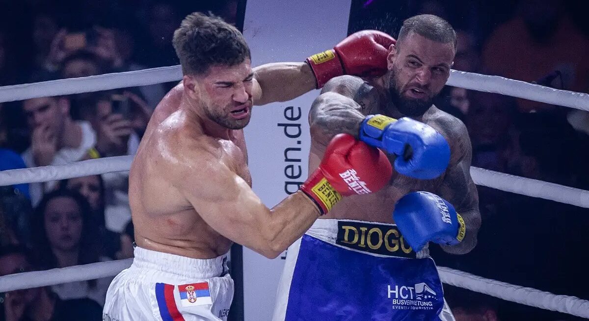 Im November 2023 trat Aleks Petrovic gegen Diogo Sangre an. Foto: IMAGO / Beautiful Sports