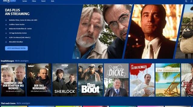 Wie jeder gute Streamingdienst nutzt auch die ARD ein Plus im Namen. Foto: ARD Plus